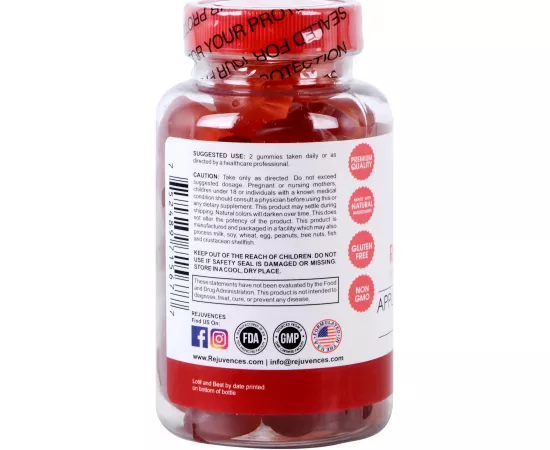 جاميز الفيتامينات المتعددة  الخالية من الجلوتين بنكهة خل التفاح من ريجوفينسيز  60 