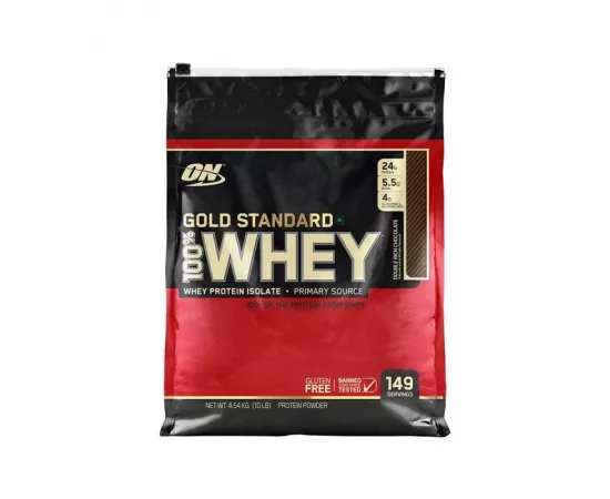 واي بروتين جولد ستاندرد 100%  بنكهة الشوكولاتة الغنية المضاعفة من أوبتيموم نيوتريشن 10 رطل