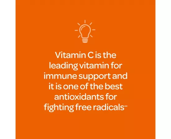 كبسولات فيتامين سي بتركيز 1000 مللي جرام مع الفلافونيدات لتعزيز المناعة والبشرة من بوريتانز برايد  100 