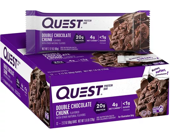  بار البروتين بنكهة دبل تشوكلت تشيب من كويست نيوتريشن 