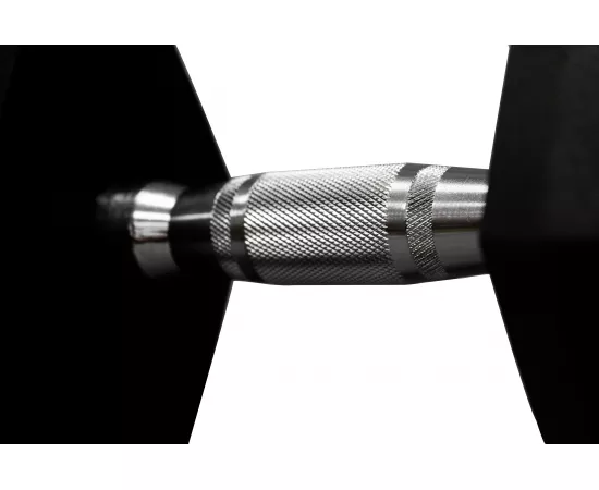 1441 فيتنس أثقال مطاطية سداسية الشكل (17.5 كيلوجرام) – أثقال حديدية مغلفة بالمطاط لتمارين المنزل والنوادي الرياضية