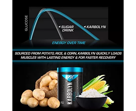 سبورتس كاربولين فيول بنكهة البرتقال من إي إف إكس 4.3 رطل (1950 جرام)