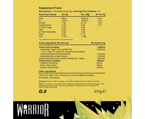  أمينو بلاست بنكهة كراش الأناناس من واريور 270جرام