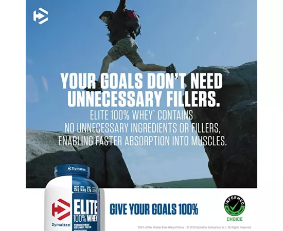 مسحوق بروتين مصل اللبن إليت 100% بنكهة جورميت الفانيليا 5رطل/67 حصة