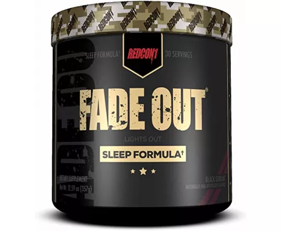 Redcon1- Fade Out Sleep Formula, Melatonin, Chamomile (Black Currant)  30 Servings