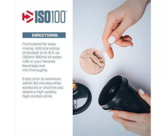 بروتين الواي المعزول آيزو 100 واي بروتين المتحلل 100%  بنكهة حبوب الكاكاو من ديماتايز  5رطل,2300 جرام