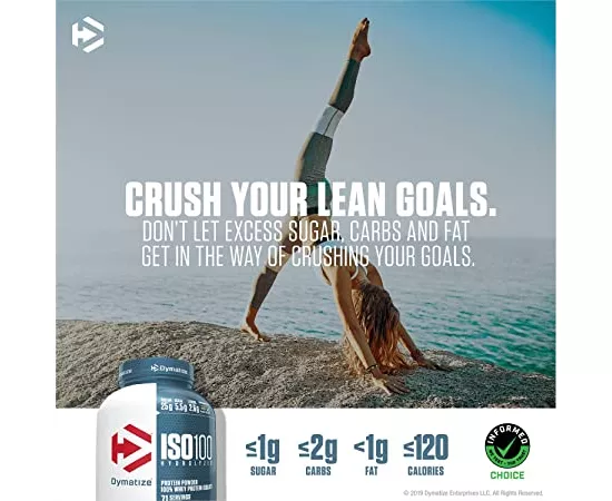 مصل البروتين أيزو الخالي من الكاربوهيدرات بنكهة الكوكيز آند كريم من ديماتايز 5 رطل - 2.3 كجم