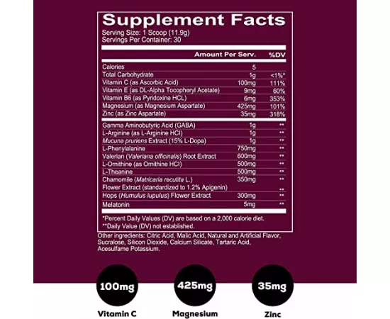 Redcon1- Fade Out Sleep Formula, Melatonin, Chamomile (Black Currant)  30 Servings