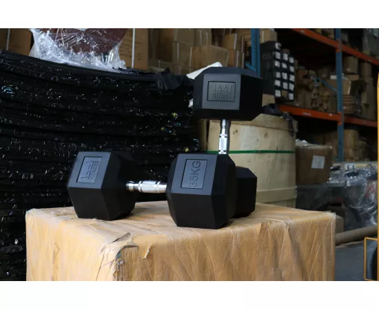 مجموعة أثقال سداسية الشكل - 2.5 كيلوجرام ل 20 كيلوجرام (8 أزواج)