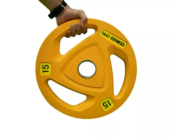 1441لوحات الأزاون الأوليمبية PU الملونة - قبضة ثلاثية - من فيتنيس15 كجم