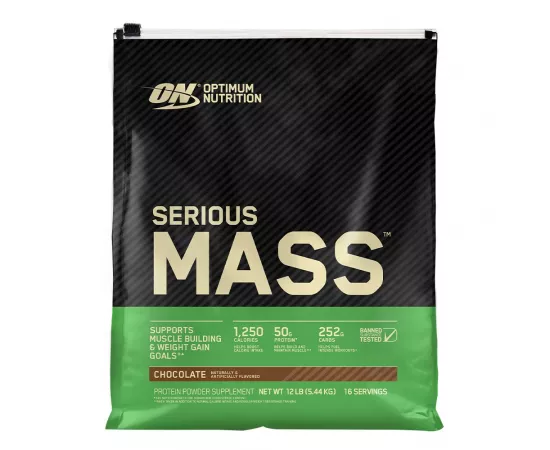 سيرياس ماس جينر بنكهة الشوكولاتة من أوبتيموم نيوتشرن 12 رطل