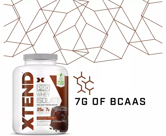 XTEND Pro Whey Isolate Protein Powder Chocolate Lava Cake 64 Servings
