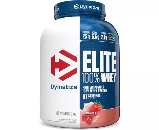 Dymatize Elite Whey 100% Protein Strawberry Blast 5 lbs (2.3 kg)