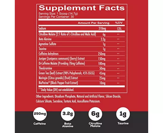 ريدكون1 توتال وور - قبل التمرين بالبطيخ 30 حصة 441 جرام
