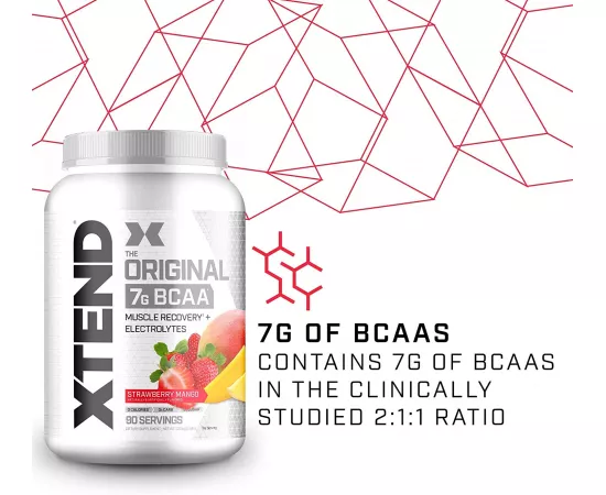 مسحوق BCAA إكستيند أوريجينال بنكهة الفراولة والمانغا 90 حصة