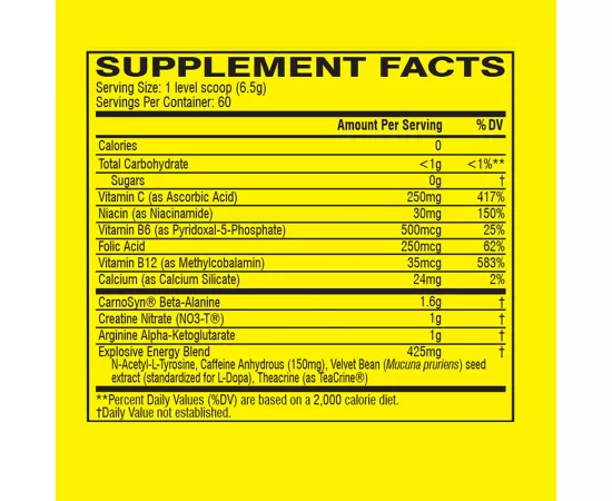 C4 Original Pre Workout Powder Strawberry Margarita 60 Servings [CLONE]