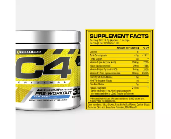 INT C4 Original Orange Burst 30 Servings