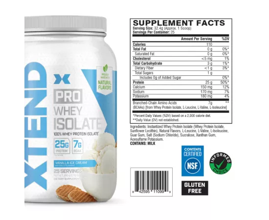 XTEND Pro Whey Isolate Protein Powder Chocolate Lava Cake 23 Servings