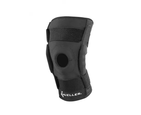 دعامة للركبة مع مثبتات جانبية بلون أسود -لارج من مويلر 