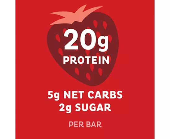  بار البروتين بنكهة تشيز كيك الفراولة من كويست نيوتريشن 
