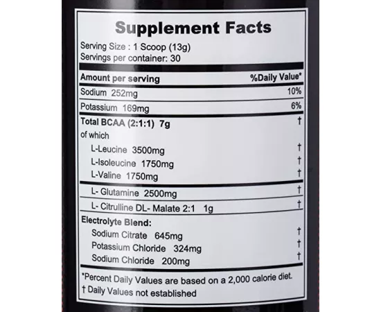  ال BCAA بنكهة الفاكهة من ماسل كور نيوتريشين 30 حصة  390جرام