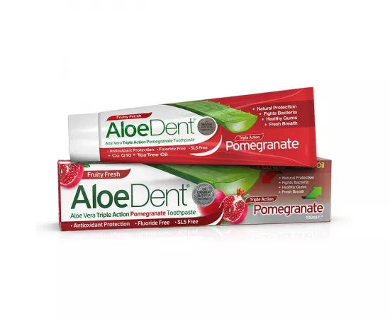 Optima Health AloeDent Triple Action Pomegranate Toothpaste 100 ml