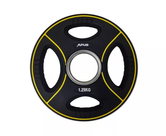 Apus Premium Olympic Rubber Weight Plates - 1.25 Kg