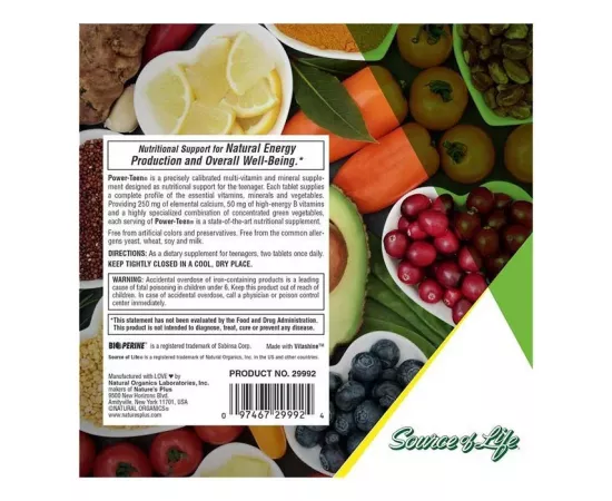 تابلت باور تين الفيتامينات المتعددة و المعادن من ناتشرز بلس سورس أوف لايف  90 