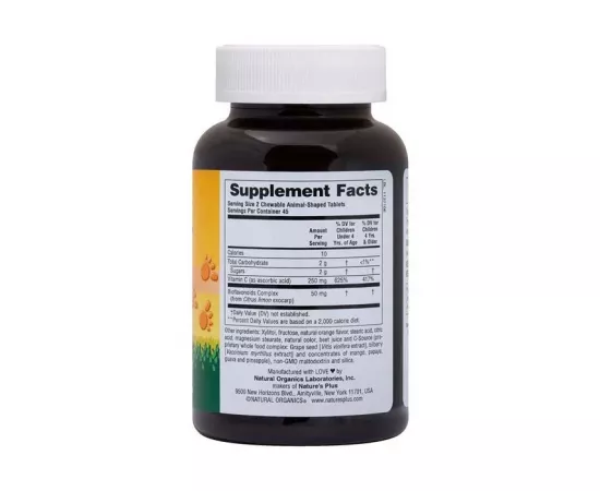 Natures Plus Animal Parade Vitamin C Chewable Tablets 90's