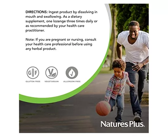 Natures Plus ImmunActin Zinc Lozenges 60's