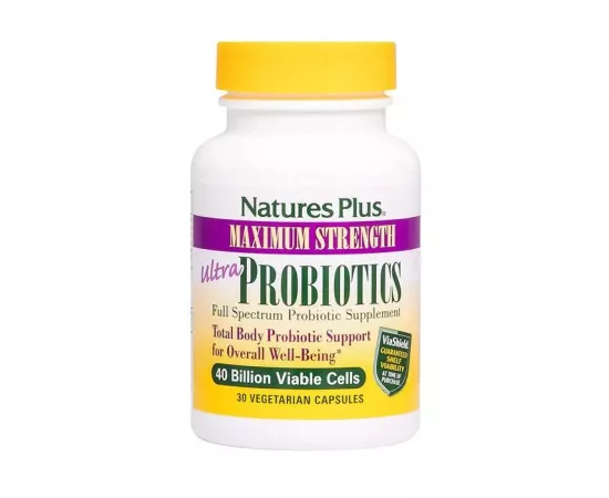 كبسولات ألترا البروبيوتيك النباتية من ناتشرز بلس  30 