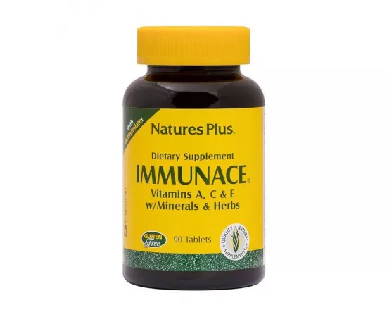 تابلت إميونانس مع فيتامين أ، سي، و إي - المعادن و الأعشاب من ناتشرز بلس  90 