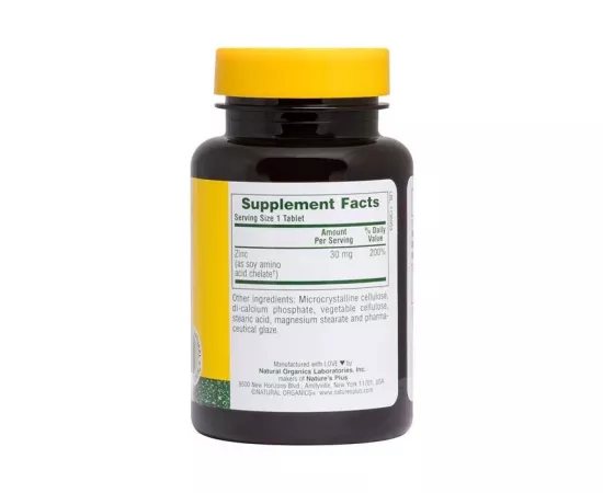  تابلت الزنك بتركيز 30 مللي جرام من ناتشرز بلس 90 
