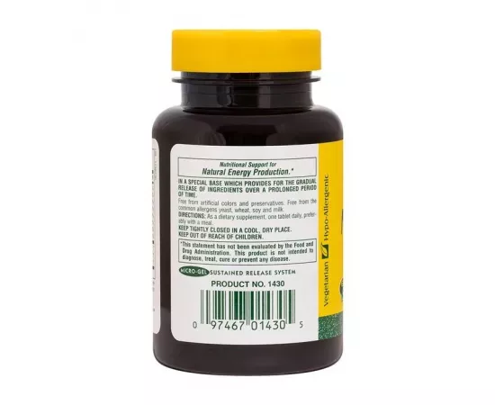  ميجا فيتامين ب بتركيز 100 ملليجرام ساستيند ريليز من ناتشرز بلس 90