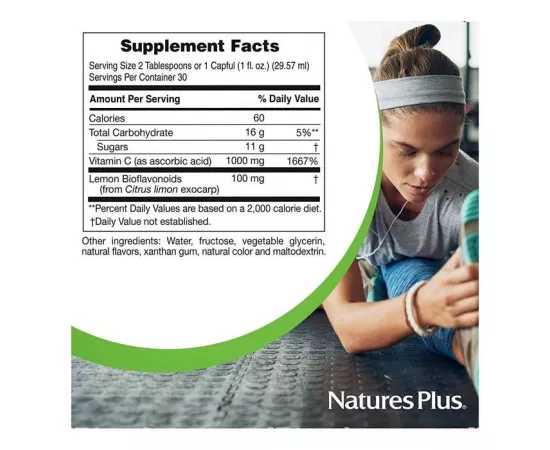 سائل فيتامين سي البرتقال من ناتشرز بلس 30 أوقية