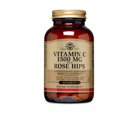 أقراص فيتامين ج من سولجار 1500 مج - 90's