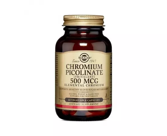 Solgar Chromium Picolinate 500 MCG Vegetable Capsule 60's