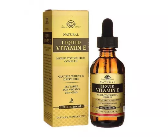  فيتامين إي السائل من سولجار  2 أوقية 59.2 مللي