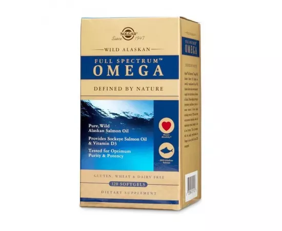 Solgar Full Spectrum Wild Alaskan Omega Softgels 120's