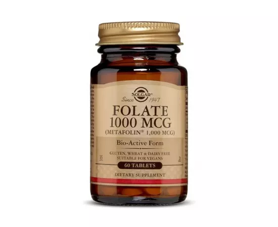 Solgar Folate 1000 Mcg As Metafolin 60's