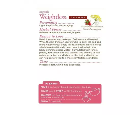 Traditional Medicinals Weightless Cranberry 16 Tea Bags