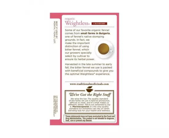 Traditional Medicinals Weightless Cranberry 16 Tea Bags
