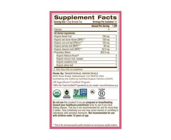 Traditional Medicinals Weightless Cranberry 16 Tea Bags