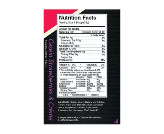 الكازاين بنكهة الفراولة و الكريم من روول1  55 حصة 4 رطل