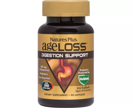  كبسولات آج لوس النباتية لدعم الجهاز الهضمي من ناتشرز بلس 90