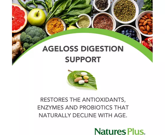  كبسولات آج لوس النباتية لدعم الجهاز الهضمي من ناتشرز بلس 90