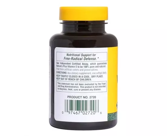 Natures Plus Vitamin E 1000 IU 60 Softgels