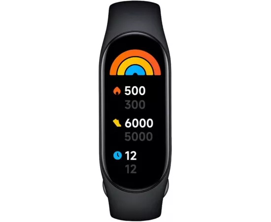 زيومي MI سمارت باند 7 أمولد شاشة عرض HD ١٠٠+ وجوه مخصصة للشاشة، مراقب لدقات القلب والنوم، 110 وضع رياضي | حياة البطارية 14-يوم | شارج مغناطيسي | 5 ATM مضاد للماء | بلوتوث 5.2 - أسود