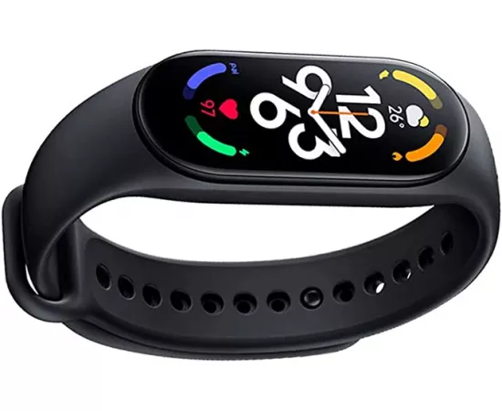 زيومي MI سمارت باند 7 أمولد شاشة عرض HD ١٠٠+ وجوه مخصصة للشاشة، مراقب لدقات القلب والنوم، 110 وضع رياضي | حياة البطارية 14-يوم | شارج مغناطيسي | 5 ATM مضاد للماء | بلوتوث 5.2 - أسود