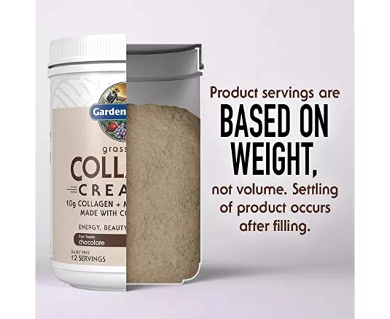 كريمر الكولاجين  -تغذية نباتية- بنكهة الشوكولاتة من جاردن أوف لايف   12.06 أوقية (342 جرام)